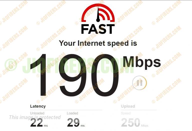 Jio giga fiber speed test